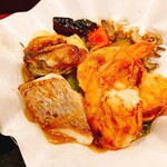 ロイヤルホスト - 魚介の熱々グリル(真鯛、海老、牡蠣)