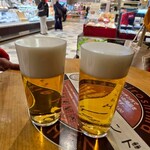 ビールスタンド重富 - 一度つぎ700円　二度つぎ700円