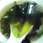 広東家庭料理　藍林閣 - スープはちょいと薄めで残念