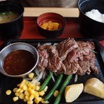 Joifuru - カットステーキ（１０５９円）に和食セット（２０６円）