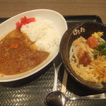 はなまるうどん - カレーセット500円！明太おろししょうゆ(小)です(2015.2.11) 