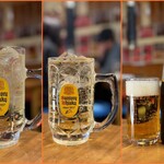 焼肉酒場よんちゃん - ●角ハイボールダブル ¥930 ●角ハイボール ¥480 ●オールフリー ¥470