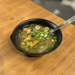 焼肉酒場よんちゃん - ■お通し(牛スープ) ¥200