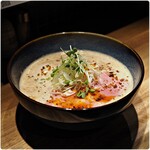 Zweiter Läden - 料理写真:濃香泡醤油らーめん 1100円 味玉 150円