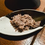 中目黒 中勢以 - コンビーフはしめのご飯にのせていただきます