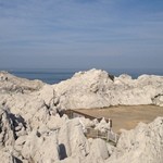 Ｄｅｃｋｃａｆｅ＠Ｓｈｉｒａｓａｋｉ - 展望台からの白い石灰岩の風景