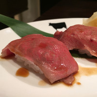 焼肉グレート 宇都宮駅前店 - 150211　極上霜降り炙り握り