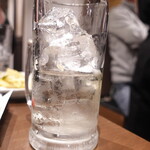 焼鳥もつ鍋だるま - ２杯目の焼酎の量が半端ない