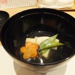 炭火割烹 大嶋 - タケノコの真丈