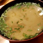 天ぷらめし 金子屋 - あさりの味噌汁