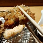 天ぷらめし 金子屋 - 烏賊のかき揚げ