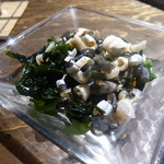 あわ美 - お通し（フグの酢の物）