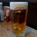 ごはんとお酒　なが坂 - 生ビール：580円+税