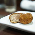 鳥長 - 挽き方を変えた、鳥メンチ