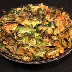 ニラと青唐辛子のチジミ