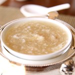 中国料理 皇苑 - 蟹肉入りふかひれスープ；ふかひれ３倍