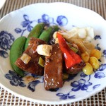 中国料理 皇苑 - 牛ヒレ肉の豆鼓味噌炒め２