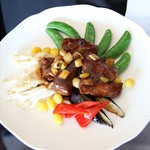 中国料理 皇苑 - 牛ヒレ肉の豆鼓味噌炒め１