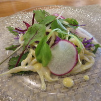 一穀一枝 - 白魚と焼き野菜のサラダ