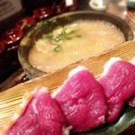 Sumibi Shusai Ichibariki - 石焼鍋の鴨治部煮 余ったお出汁で雑炊も・・・裏切らない満足感です（≧∇≦）ゥマッ