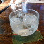 へそまがりうどん - 焼酎（なかなか：宮崎県産麦）