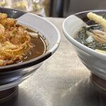 きしめん 住よし - みそきしめん＋かき揚げ,春きしめん,きしめん住よしJR名古屋駅 3・4番ホーム店(名古屋市)TMGP撮影