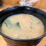 淳ちゃん寿司 - 甘エビの味噌汁