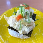 活魚寿司 - 北海道産 真鱈生白子天ぷら握り￥330　2026.2.13