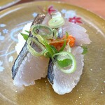 活魚寿司 - 泉州さごし紅葉おろし￥110　2026.2.13