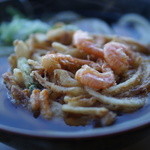 諏訪湖サービスエリア（下り線） スナックコーナー - かき揚げうどん