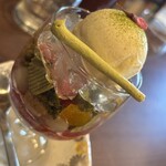 shokudo&cafe osse - 桜といちごのパフェ