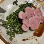 Ecru 117 - 豚の肩ロースの炭火焼　ペドロヒメネスのソース
