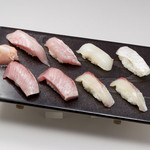 幸寿司 - 白身づくし