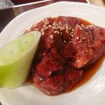 ホルモン・焼肉 キムチ - 2015.2　和牛サガリ／分厚いこの塊肉〜☆