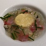 CLOUD NINE - 雲丹のババロア　ヘダイのマリネ　浦村の牡蠣