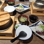 土佐藁焼き 龍神丸 - 料理写真:わら焼き鰹のタレたたき定食