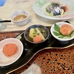 博多料亭 稚加榮 - 明太三種盛り合わせ1650円