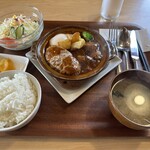 icca - 料理写真:煮込みハンバーグ＆ポークシチューセット