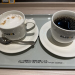 ドトールコーヒーショップ - ドリンク写真:ブレンド珈琲Lとカフェラテ