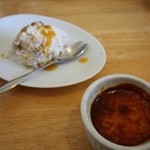 ナッカリーノ - パスタセットのドルチェ♪カタラーナとナッツのアイスクリーム