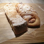 ル パン コティディアン - フレンチトースト280円、チーズアーモンドデニッシュ324円