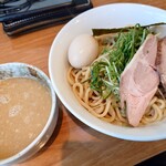 竹麺亭 - 鶏白湯つけ麺(麺300㌘)+味タマ♪