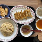 餃子の王将 - 料理写真:炒飯セット1,108円＋大盛160円