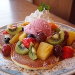 フリッパーカフェ - 豆乳ホイップクリームとふわもちパンケーキ