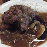 あげ富 本店 - ひれかつカレーセット900円のカレー、超やわらかいヒレカツがごろんごろん、野菜も旨い☆