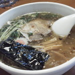 あげ富 本店 - セットのラーメン、こちらは塩、味噌は70円増し