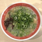 博多ラーメン にこいち - 博多ラーメン+ねぎ（チャーシュー抜き）