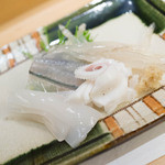 鮨裕 - やりいか（真鶴）、さより（横須賀）、しらうお（宍道湖）