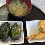 めはり寿司 二代目 - ミニセット,600円,2026年3月時点,お食事処めはり寿司二代目(和歌山県那智勝浦町)TMGP撮影