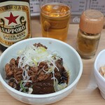なんどき屋 - 肉豆腐とビール